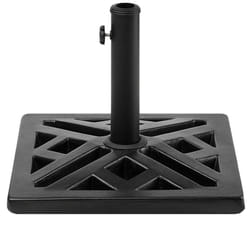 Square Umbrella Base Concrete Black