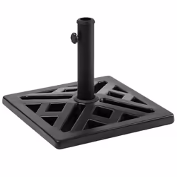 Square Umbrella Base Concrete Black
