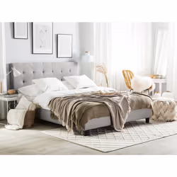 Bed Fabric LA ROCHELLE 180 x 200 cm (EU Super King) Light Grey