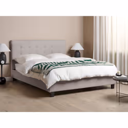 Bed Fabric LA ROCHELLE 160 x 200 cm (EU King Size) Light Grey - Additional view 4