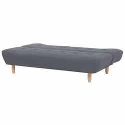 Sofa Bed ALSTEN Fabric Dark Grey 3 Seater