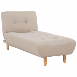 Chaise Longue ALSTEN Fabric Beige