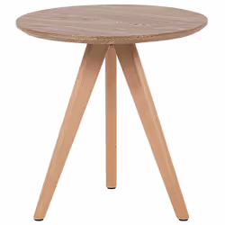 Set of 3 Coffee Tables VEGAS Light Brown