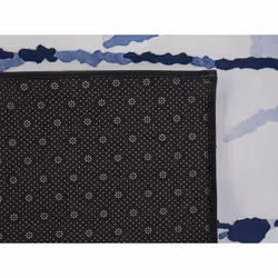 Area Rug 160 x 230 cm White and Blue IZMIT