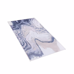 Area Rug 80 x 150 cm Blue and Beige GEBZE