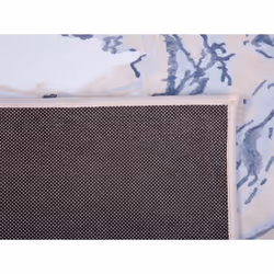 Area Rug 80 x 150 cm Blue and Beige GEBZE