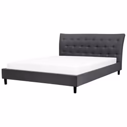 Bed Fabric SAVERNE 180 x 200 cm (EU Super King) Dark Grey