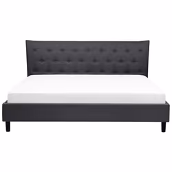 Bed Fabric SAVERNE 180 x 200 cm (EU Super King) Dark Grey