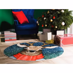Christmas Rug Ã¸140 cm EREGLI