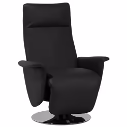 Recliner Chair PRIME Faux Leather Black