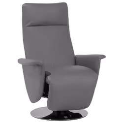 Recliner Chair PRIME Faux Leather Grey