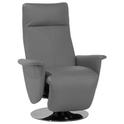 Recliner Chair PRIME Faux Leather Grey