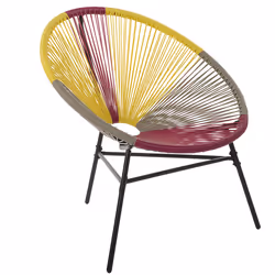 Garden Chair ACAPULCO PE Rattan Yellow
