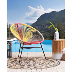 Garden Chair ACAPULCO PE Rattan Yellow