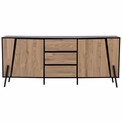 2 Door Sideboard BLACKPOOL Brown/ Black