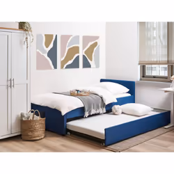Trundle Bed Fabric MARMANDE 90 x 200 cm (EU Single) Navy Blue