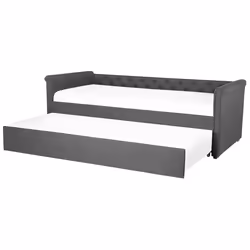 Trundle Bed Fabric LIBOURNE 90 x 200 cm (EU Single) Dark Grey