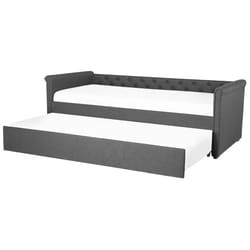Trundle Bed Fabric LIBOURNE 90 x 200 cm (EU Single) Dark Grey