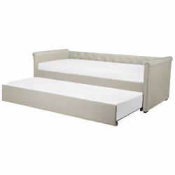 Trundle Bed Fabric LIBOURNE 90 x 200 cm (EU Single) Beige