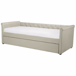 Trundle Bed Fabric LIBOURNE 90 x 200 cm (EU Single) Beige