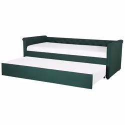 Trundle Bed Fabric LIBOURNE 90 x 200 cm (EU Single) Dark Green