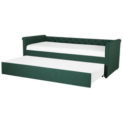 Trundle Bed Fabric LIBOURNE 90 x 200 cm (EU Single) Dark Green