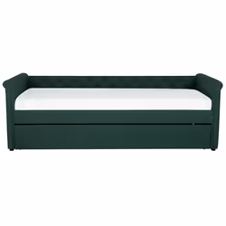 Trundle Bed Fabric LIBOURNE 90 x 200 cm (EU Single) Dark Green