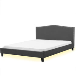 Bed Fabric MONTPELLIER 180 x 200 cm (EU Super King) LED White