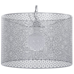 Metal Pendant Lamp Grey MEZEN