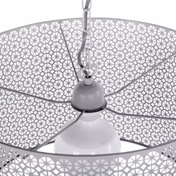 Metal Pendant Lamp Grey MEZEN