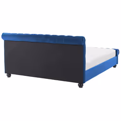 Bed Velvet AVALLON 180 x 200 cm (EU Super King) Navy Blue - Additional view 5