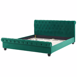 Bed Velvet AVALLON 180 x 200 cm (EU Super King) Emerald Green - Additional view 5