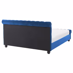 Bed Velvet AVALLON 160 x 200 cm (EU King Size) Navy Blue - Additional view 5