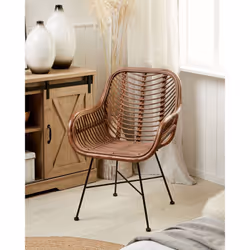 Dining Chair CANORA Rattan Brown - Additional view 5