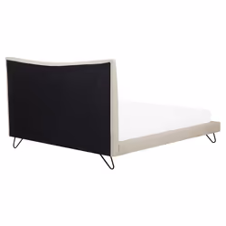 Bed Fabric LANNION 160 x 200 cm (EU King Size) Light Beige