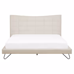 Bed Fabric LANNION 160 x 200 cm (EU King Size) Light Beige - Additional view 4