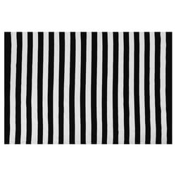 Outdoor Area Rug 140 x 200 cm Black and White TAVAS
