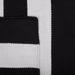 Outdoor Rug TAVAS 160 x 230 cm Black/ White