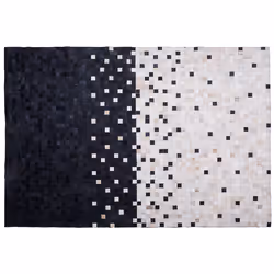 Rug ERFELEK 160 x 230 cm Leather Black
