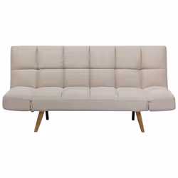 Sofa Bed INGARO Fabric Beige 2 Seater