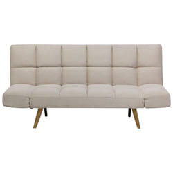 Sofa Bed INGARO Fabric Beige 2 Seater