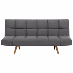 Sofa Bed INGARO Fabric Dark Grey 2 Seater