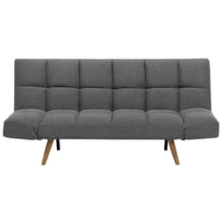 Sofa Bed INGARO Fabric Dark Grey 2 Seater