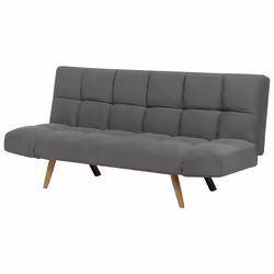Sofa Bed INGARO Fabric Dark Grey 2 Seater