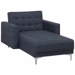 Chaise Longue ABERDEEN Fabric Dark Grey