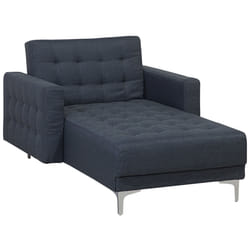 Chaise Longue ABERDEEN Fabric Dark Grey