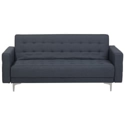 Sofa Bed ABERDEEN Fabric Dark Grey 3 Seater