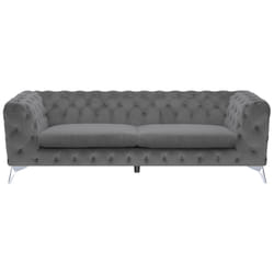 Sofa SOTRA Velvet Grey 3 Seater
