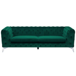 Sofa SOTRA Velvet Emerald Green 3 Seater
