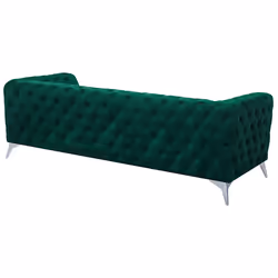 Sofa SOTRA Velvet Emerald Green 3 Seater - Additional view 4